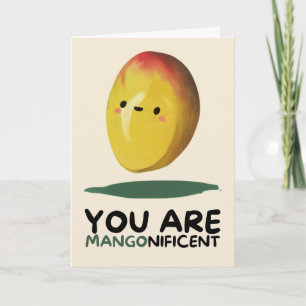 Happy Anniversary Cute Funny Simple Mango Card