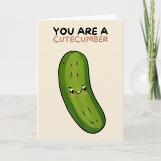 Happy Anniversary Cute Funny Simple Pickle Card
