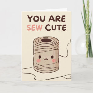 Happy Anniversary Cute Funny Simple Thread Card