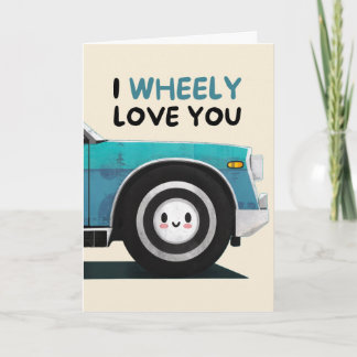 Happy Anniversary Cute Funny Simple Wheel Card