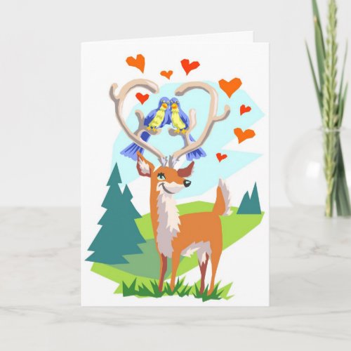 Happy Anniversary Deer Card