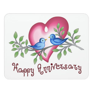 Happy Anniversary Door Sign
