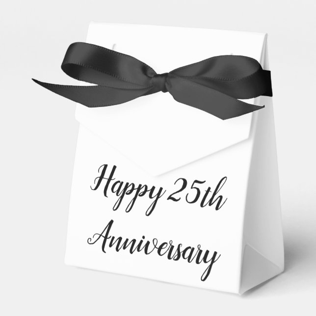 Happy Anniversary Favor Box (Front Side)