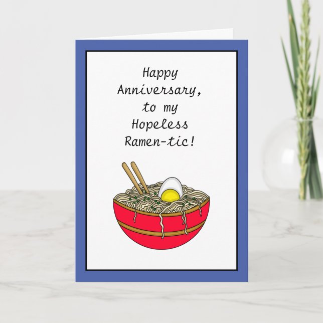 Happy Anniversary | Funny Food Pun Card (Front)