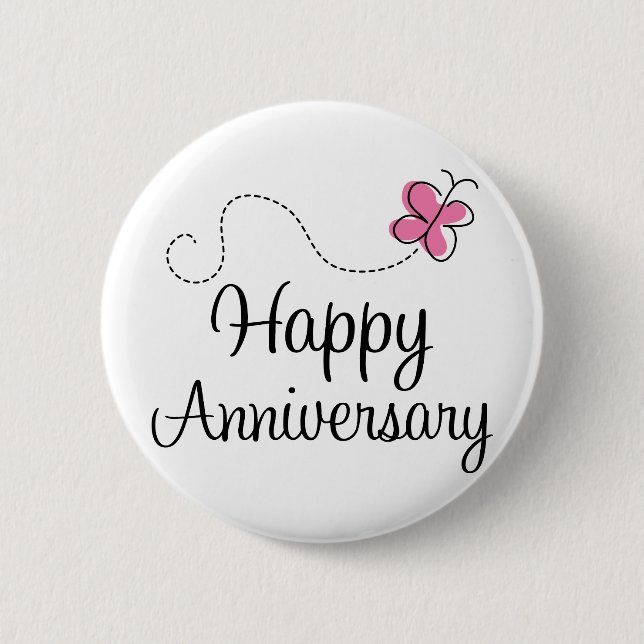 Happy Anniversary Gift Button (Front)