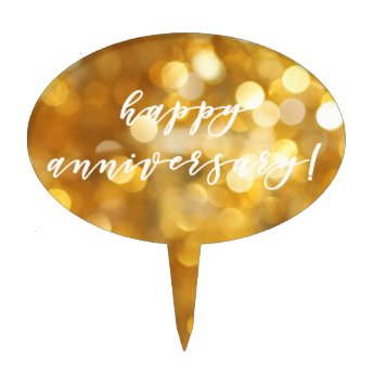 Happy Anniversary Glamorous Gold Sparkles