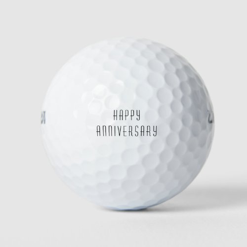 Happy Anniversary Golf Balls