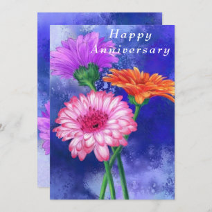 Happy Anniversary - Gorgeous Three Color Gerberas
