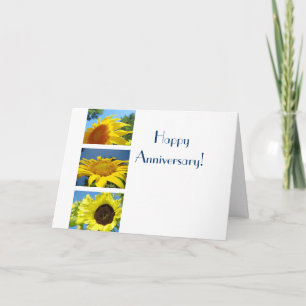 Happy Anniversary! greeting cards Yellow Sunflower
