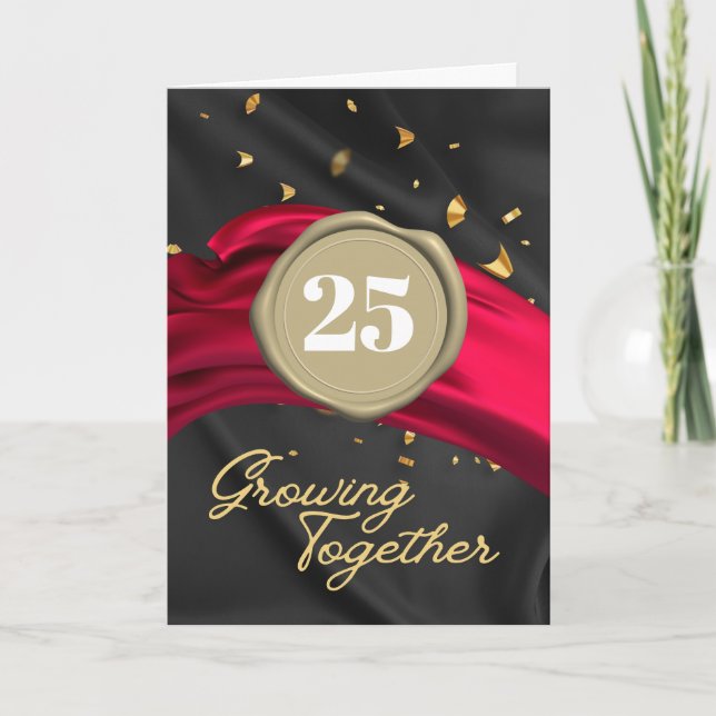 Happy Anniversary Growing Together Card (Front)