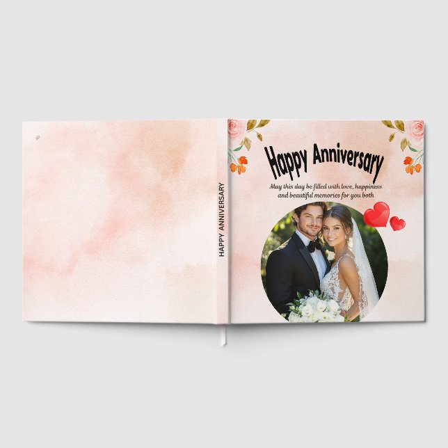 Happy Anniversary Guest Book (Full)