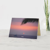 Happy Anniversary Hawaiian Tropical Sunset Card | Zazzle