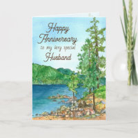 Happy Anniversary Husband Mountain Lake