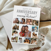 Happy Anniversary Husband | Wife Collage Photo