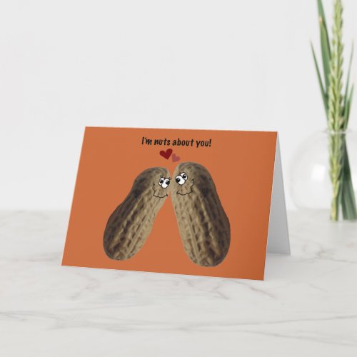 Happy Anniversary Im nuts about you Card