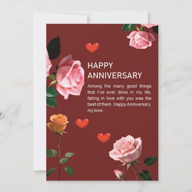 Happy Anniversary Invitation (Front)