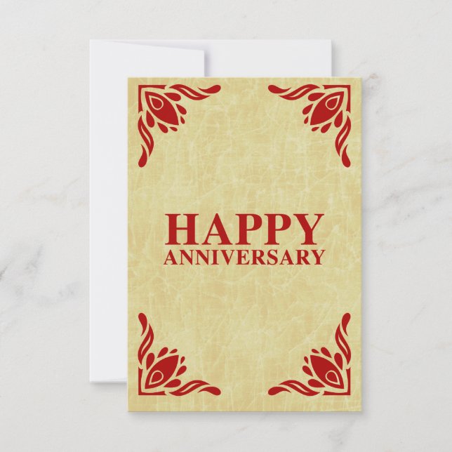 happy anniversary invitation (Front)