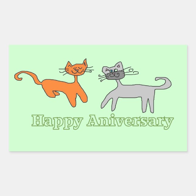 happy anniversary Kitty stickers (Front)