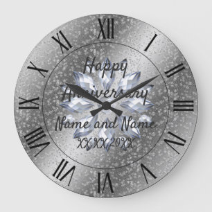 Happy anniversary Large Clock