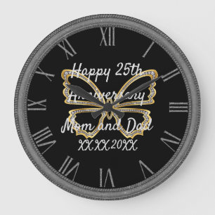 Happy anniversary large clock