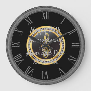 Happy anniversary large clock