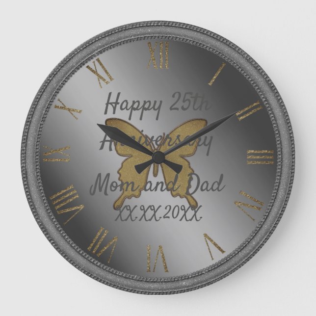 Happy anniversary large clock (Front)