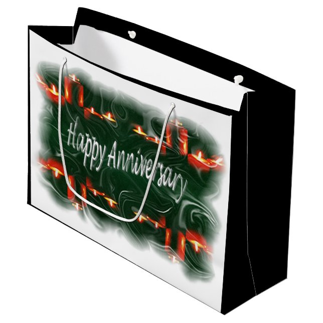 Happy Anniversary Large Gift Bag (Front Angled)
