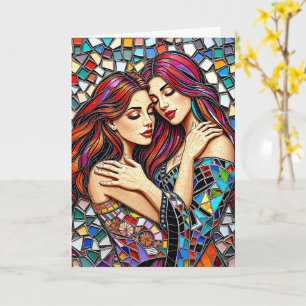 Happy Anniversary Lesbian Couple Card