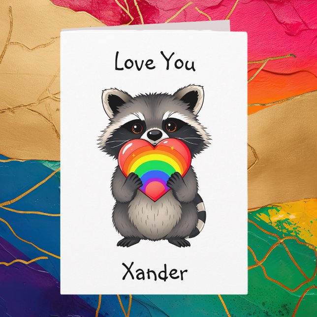 Happy Anniversary | LGBTQ Raccoon Card (Creator Uploaded)