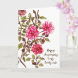 Happy Anniversary Lovely Wife Red Roses  Card
