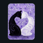 Happy Anniversary Magnet - Beautiful Love - Cats<br><div class="desc">Beautiful Love Anniversary Card - Painting - Customizable - Choose / Add Your Unique Text - Name / Colors / Font / Size / Elements - Image / more - Make Your Special Gift - Resize and move or remove and add elements / text with customization tool ! Painting and...</div>