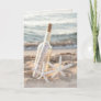 happy anniversary message in a bottle and starfish card