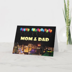 HAPPY ANNIVERSARY MOM & DAD Las Vegas Card