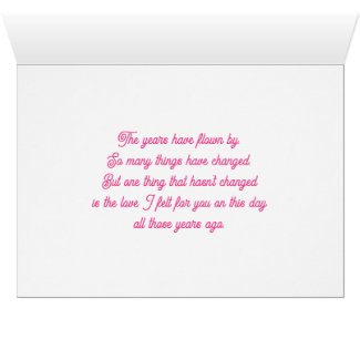 Happy Anniversary, My Love/ Pink Rose