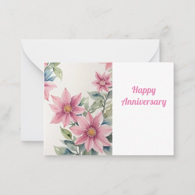 Happy Anniversary Note Card (Front)