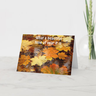 HAPPY *ANNIVERSARY* ON THIS BEAUTIFUL FALL DAY CARD