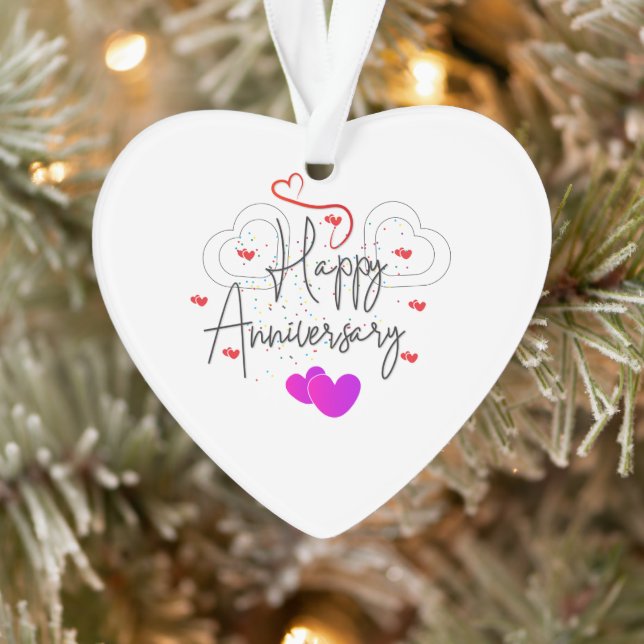 HAPPY ANNIVERSARY ORNAMENT (Tree)