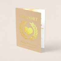 Happy Anniversary Party Gold Passport