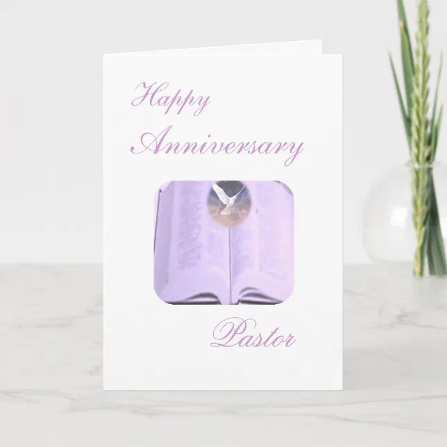 Happy Anniversary Pastor Card | Zazzle