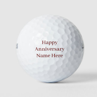 Happy Anniversary Personalized Golf Balls