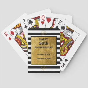 Happy Anniversary Personalized! Playing Cards