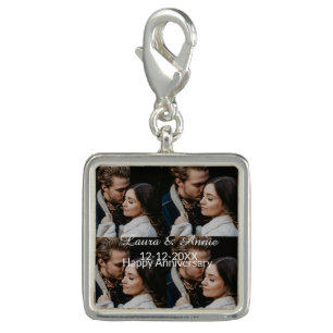 Happy anniversary photo collage name date simple w charm