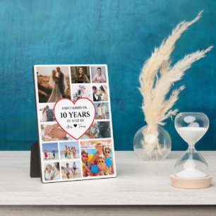 Happy Anniversary Photos With Heart In Centre Plaque