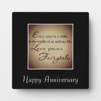 Happy anniversary plaque