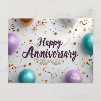 Happy Anniversary Postcard