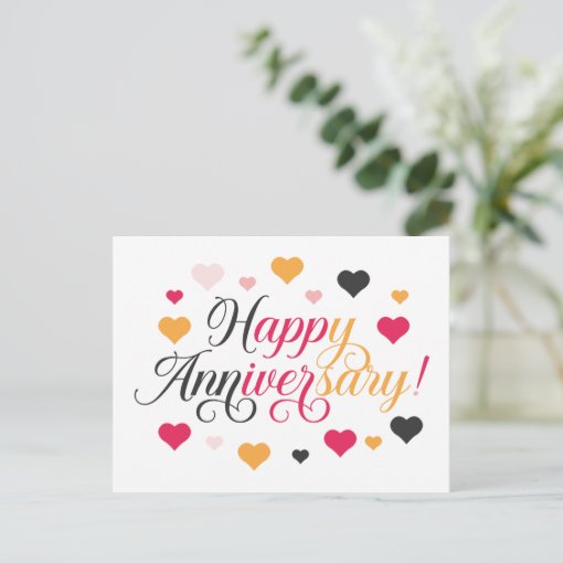 Happy Anniversary Postcard | Zazzle