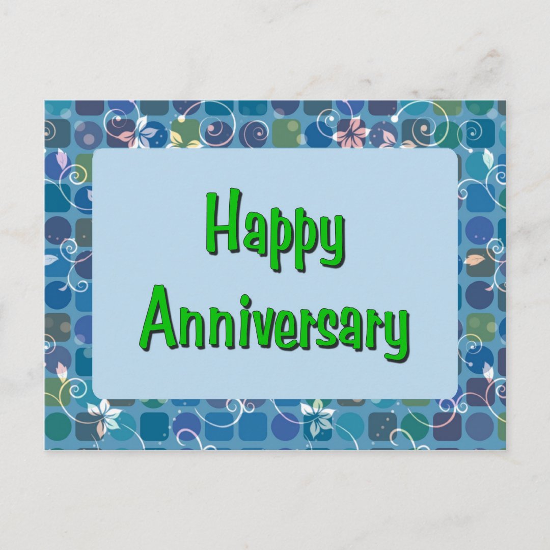 Happy Anniversary Postcard | Zazzle