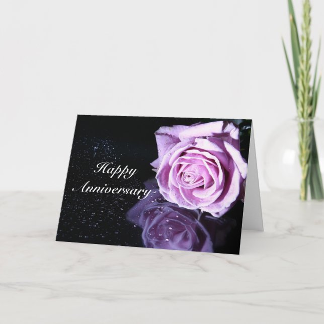 Happy Anniversary Rose Card (Front)