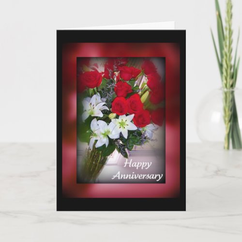 Happy Anniversary Roses Card