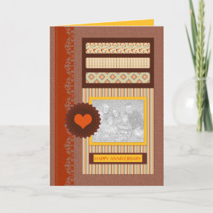 happy anniversary (scrapbook) card